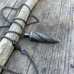 Bullet Necklace // Silver (20")