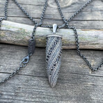Bullet Necklace // Silver (20")