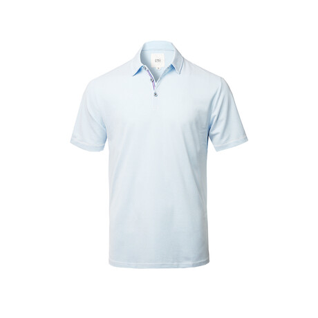 Brighton Polo Shirts // White, Blue (S)