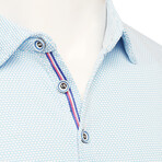 Brighton Polo Shirts // White, Blue (M)