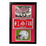 Ohio State Buckeyes // Framed License Plate Collage