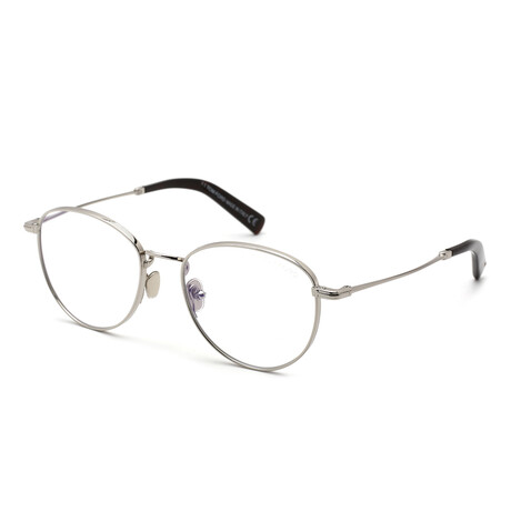 Men's Rounded Blue-Light Blocking Glasses // Shiny Palladium