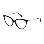 Women's Cat-Eye Blue-Light Blocking Glasses // Shiny Black