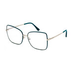 Women's Square Blue-Light Blocking Glasses // Dark Green