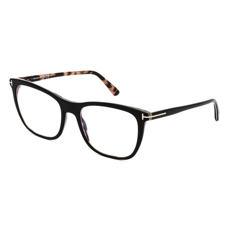 Women's Square Blue-Light Blocking Glasses // Black