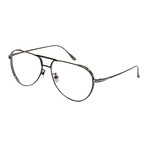 Women's Aviator Blue-Light Blocking Glasses // Shiny Gunmetal