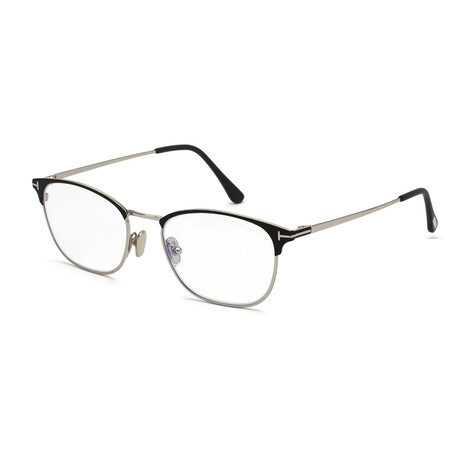 Men's Classic Blue-Light Blocking Glasses // Matte Black + Silver