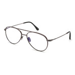 Men's Aviator Blue-Light Blocking Glasses // Shiny Gunmetal