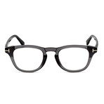 Men's Round Blue-Light Blocking Glasses // Gray