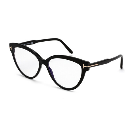 Women's Cat-Eye Blue-Light Blocking Glasses // Glossy Black