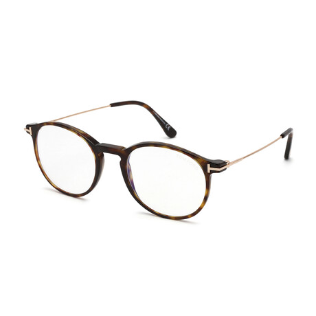 Men's Round Blue-Light Blocking Glasses I // Dark Havana