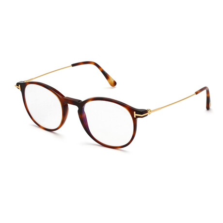 Men's Round Blue-Light Blocking Glasses // Blonde Havana