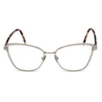 Women's Cat-Eye Blue-Light Blocking Glasses // Shiny Palladium