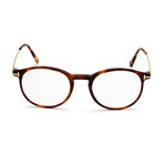 Men's Round Blue-Light Blocking Glasses // Blonde Havana