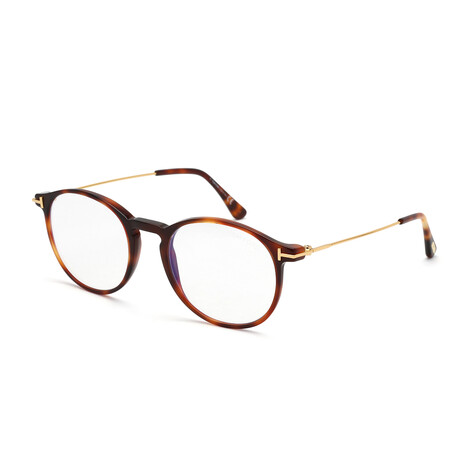 Men's Rounded Blue-Light Blocking Glasses // Blonde Havana