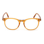 Men's Square Blue-Light Blocking Glasses // Crystal Yellow-Orange