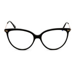 Women's Cat-Eye Blue-Light Blocking Glasses // Shiny Black