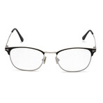 Men's Classic Blue-Light Blocking Glasses // Matte Black + Silver