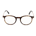 Men's Round Blue-Light Blocking Glasses // Dark Havana