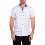 Oh Buoy' Short Sleeve Button Up Shirt // White (2XL)