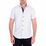Good Knight' Short Sleeve Button Up Shirt // White (XS)