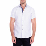 Kind Regards' Short Sleeve Button Up Shirt // White (S)