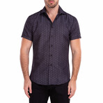 All-Nighter' Short Sleeve Button Up Shirt // Black (XS)