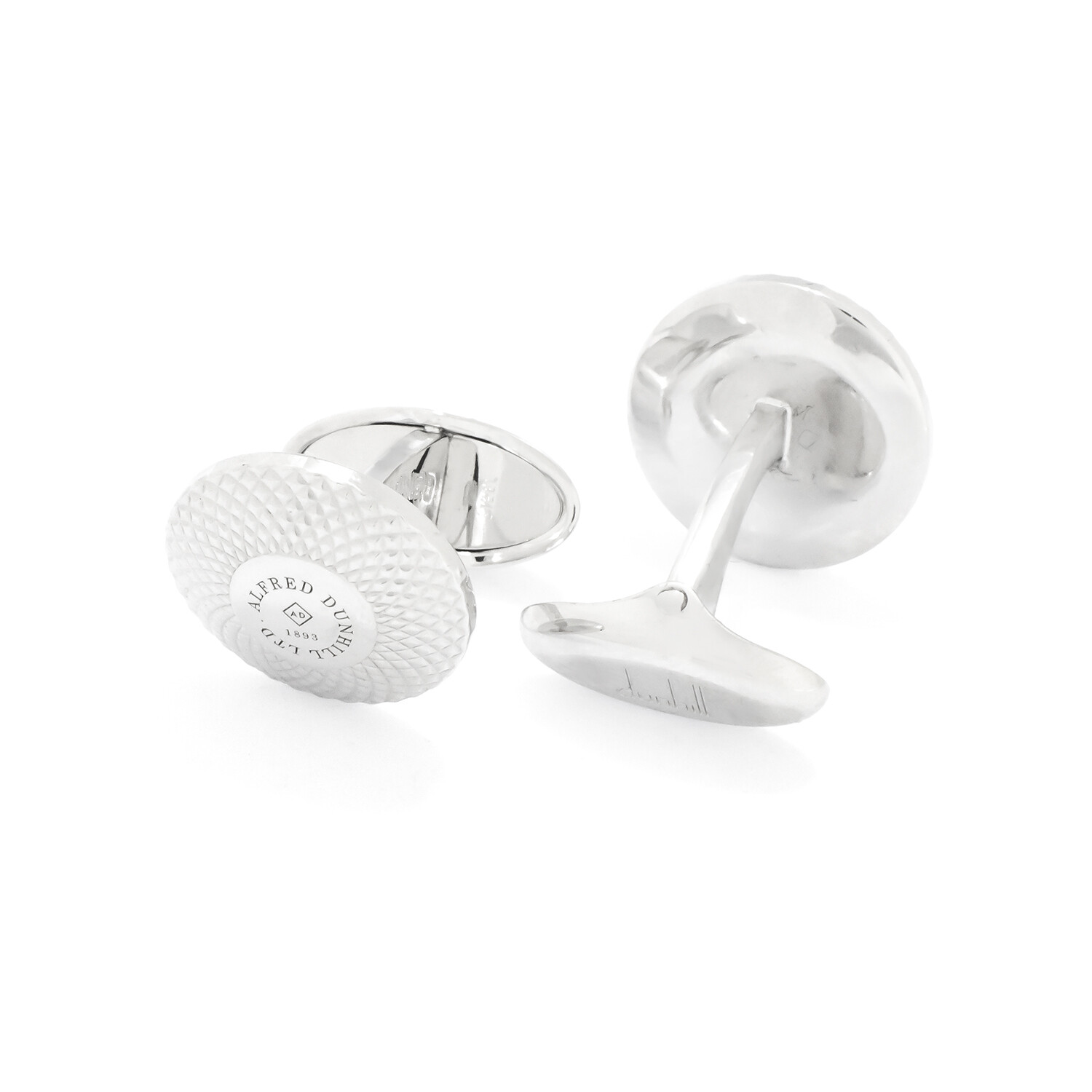 S.T. Dupont logo-engraved cufflinks - Silver