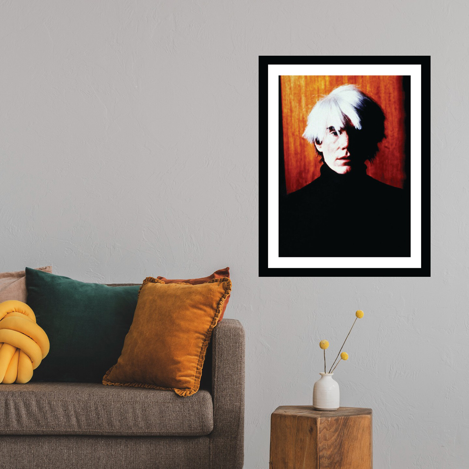 Andy Warhol Dramatic Portrait - Dynamic Portraits - Touch of Modern