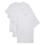 Performance Cotton Crew Neck 3-Pack // White (XL)