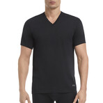 Performance Cotton V-Neck 3-Pack // White + Black + Heather Gray (M)