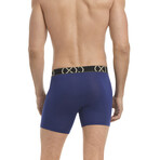 X Luxe Boxer Brief 3-Pack // Moonlit Ocean + Purple Imp + Noon Blue (M)