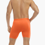 Speed Dri Mesh Boxer Brief // 6" Inseam // Vermillion Orange (S)