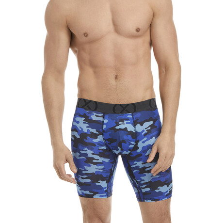 (X) Sport Mesh Boxer Brief 3-Pack // 9" // Black + Dark Denim + Camo Denim (S)