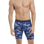 (X) Sport Mesh Boxer Brief 3-Pack // 9" // Black + Dark Denim + Camo Denim (XL)