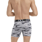 (X) Sport Boxer Brief 3-Pack // 6" // Black + Lead + Tech Camo Gray (XL)