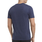 Performance Cotton Crew Neck 3-Pack // Heather Navy + Heather Denim + Heather Blue (S)