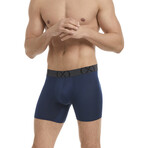 (X) Sport Mesh Boxer Brief 3-Pack // 6" // Varsity Navy + Power Blue + Alaskan Blue (S)