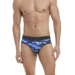 (X) Sport Mesh No-Show Brief 3-Pack // Black + Dark Denim + Camo Denim (M)