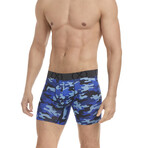 (X) Sport Mesh Boxer Brief 3-Pack // 6" // Black + Dark Denim + Camo Denim (S)