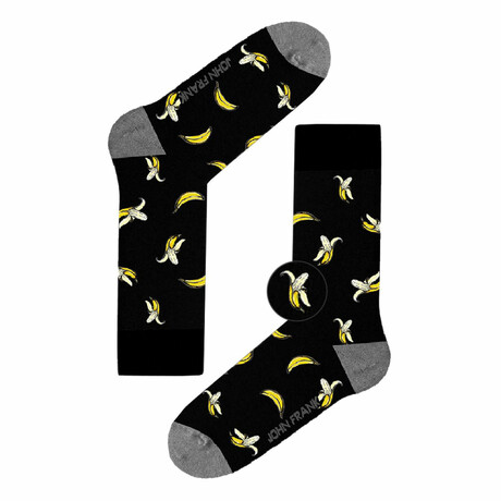 Bananas Long Socks // Black