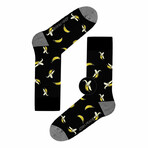 Bananas Long Socks // Black