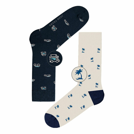 Summer Long Socks 2-Pack // 21W // Multi