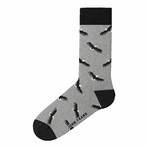 Eagle Long Socks // Gray