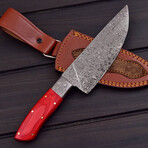 Red Drops Kitchen Knife // 4005