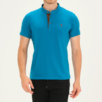 Short Sleeve Henley // Dark Turquoise (S)