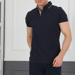 Duval Polo Shirt // Dark Blue (Medium)