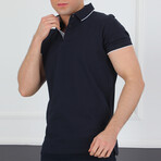 Duval Polo Shirt // Dark Blue (Medium)