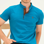 Short Sleeve Henley // Dark Turquoise (S)