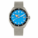Shield Marius Silver + Blue Diver Quartz // SLDSH103-4